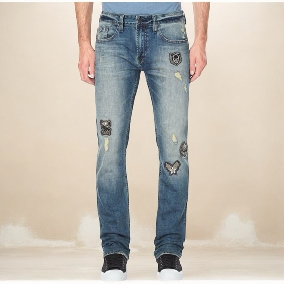 Buffalo David Bitton Evan-X Straight Leg Jeans - Picture 1 of 11